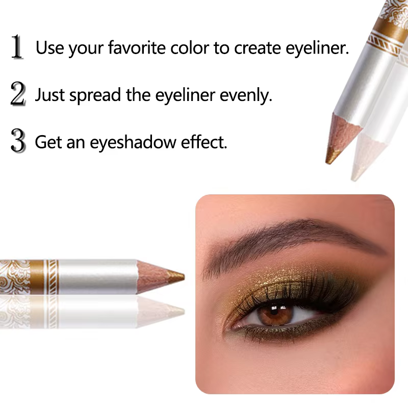 Crayon Eyeliner imperméable à haute brillance et résistant aux taches – Options longue durée