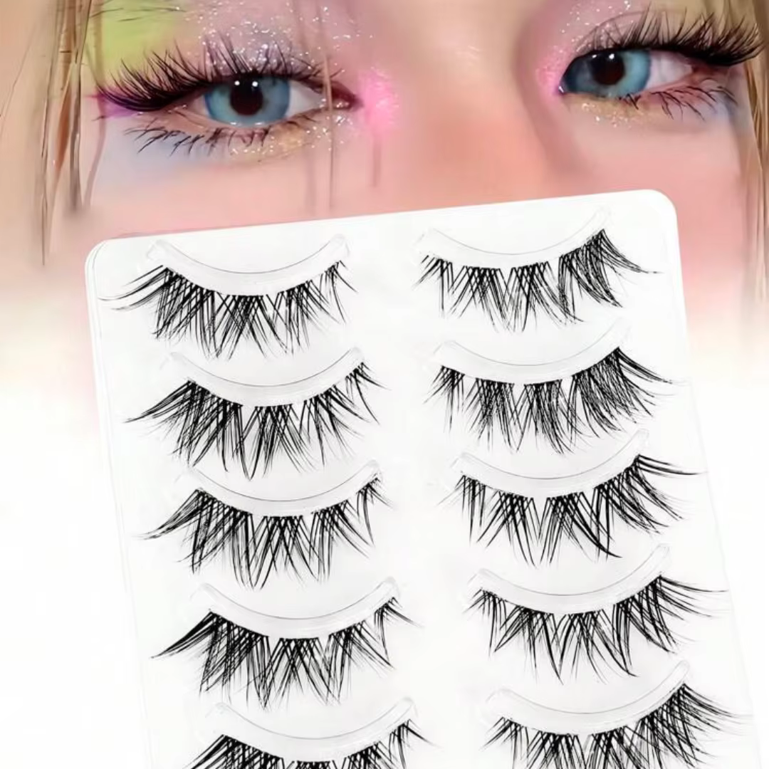 5 paires de faux cils naturels