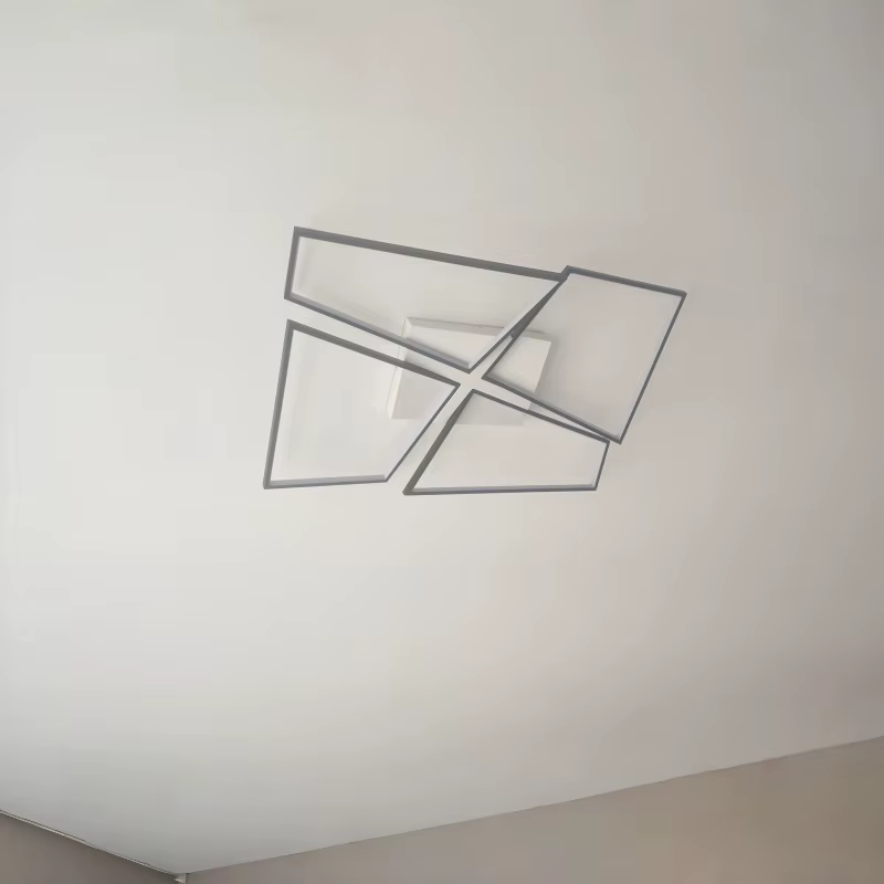 Plafonnier de salon italien minimaliste rectangulaire moderne, luminaire créatif luxueux haut de gamme pour la pièce