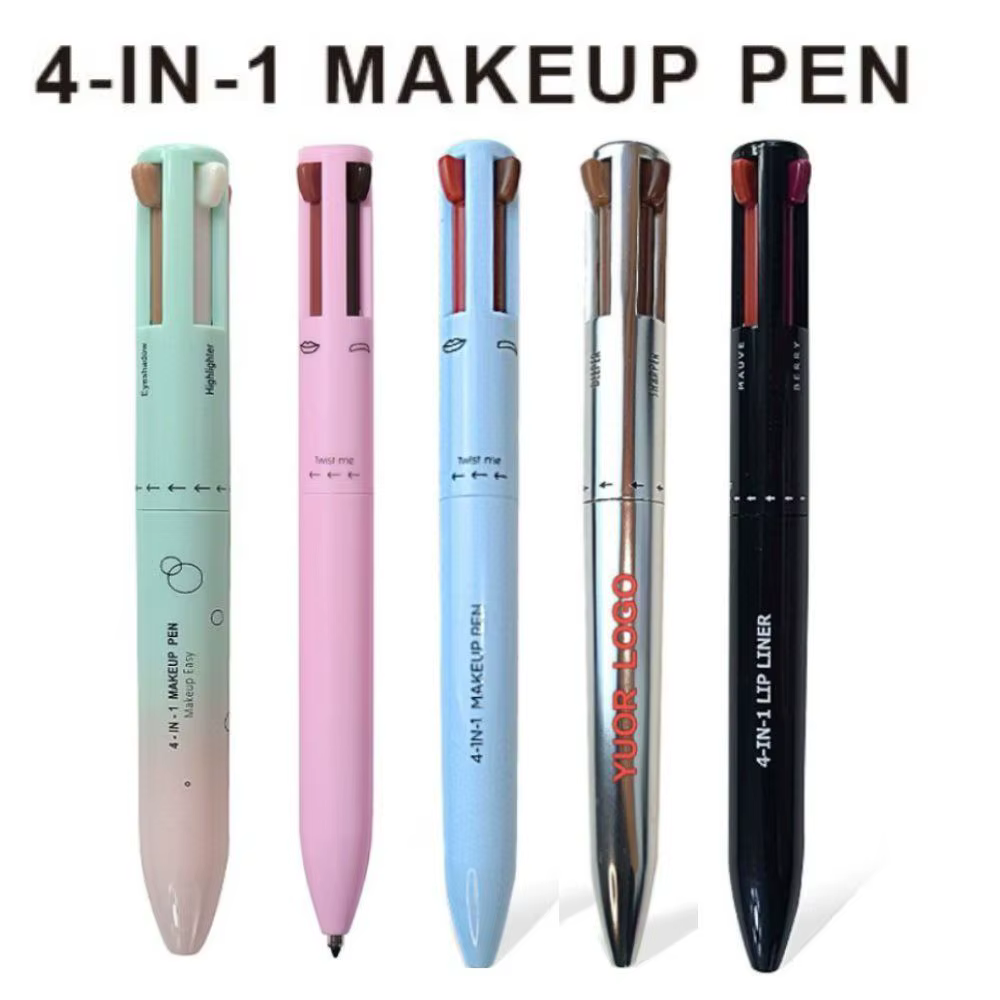 Eyeliner multi-effets 4 en 1, crayon contour des yeux, longue durée, imperméable, cosmétiques, crayon de maquillage, stylo Jules Liner