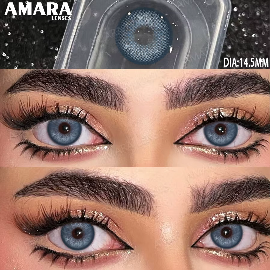 Lentilles de contact AMARA Norvège bleues