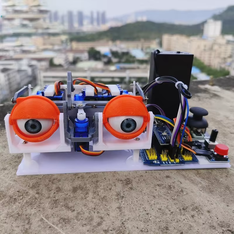 Kit DIY de contrôle de servomoteur SG90 pour yeux animatroniques Arduino, robot bionique, jouets éducatifs STEM, projet open source pour créateurs