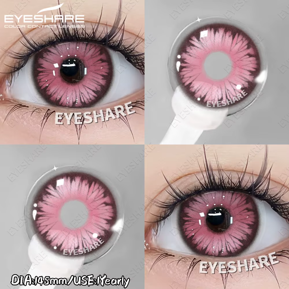 EYESHARE Anime lentilles de Contact colorées Cosplay yeux bleus