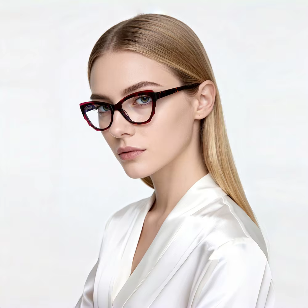Lunettes œil de chat classiques en coquille de tortue pour femmes