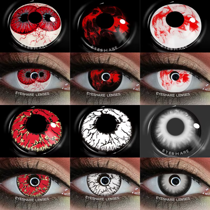 EYESHARE Couleur Cosplay Lentilles de Contact pour Yeux 1 Paire
