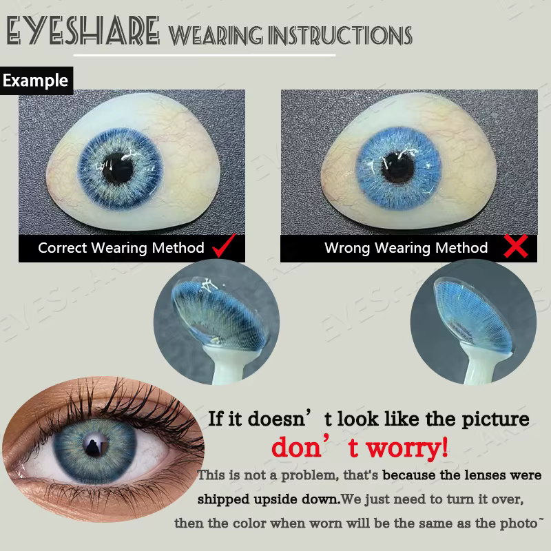 EYESHARE 1 paire couleur Cosplay rose lentilles de Contact