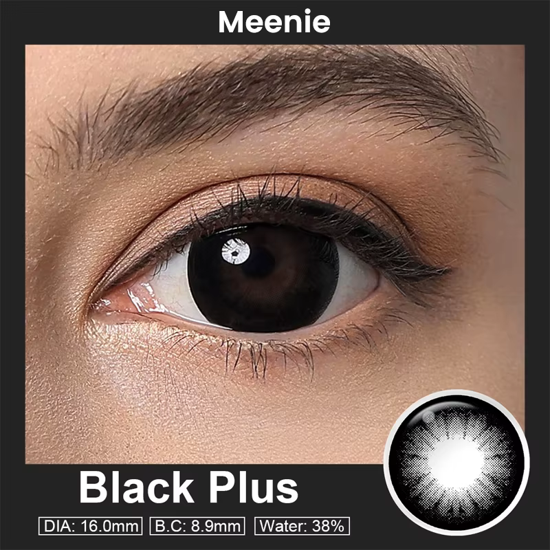 Lentilles de contact Meenie 16mm Big Eye noires