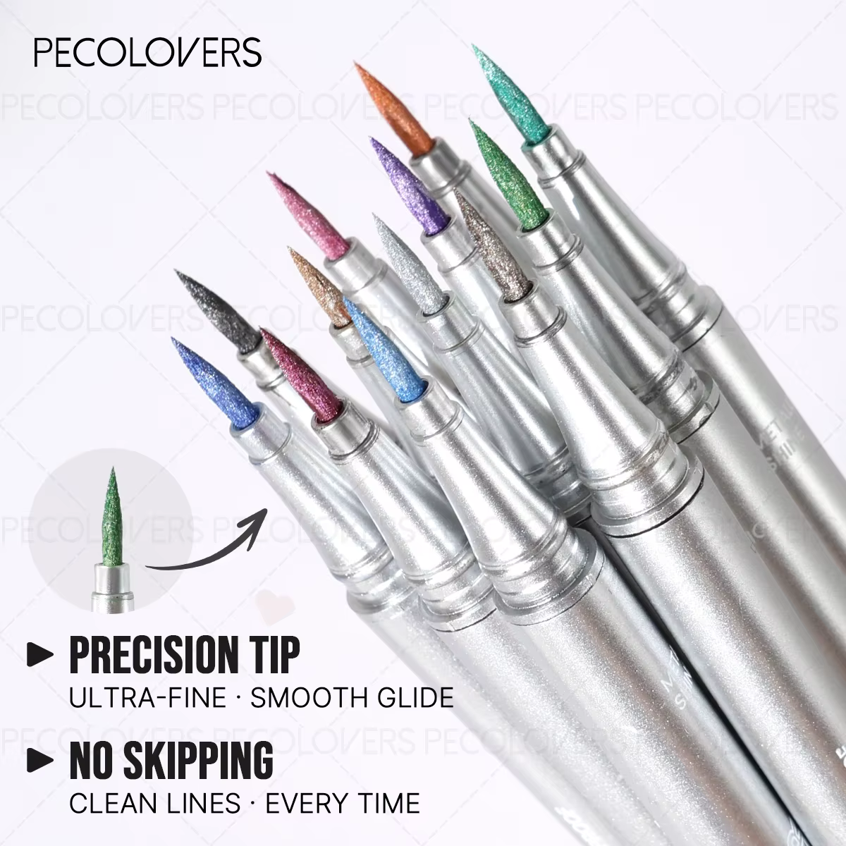 1PC Eyeliner nacré imperméable et anti-taches - Séchage rapide