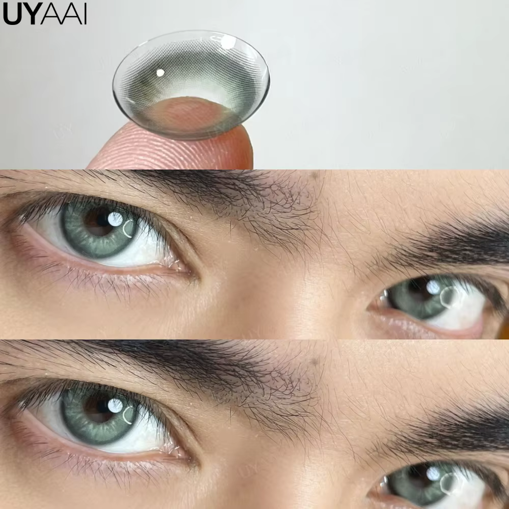 UYAAI 1 Paire de Lentilles de Couleur Bleues