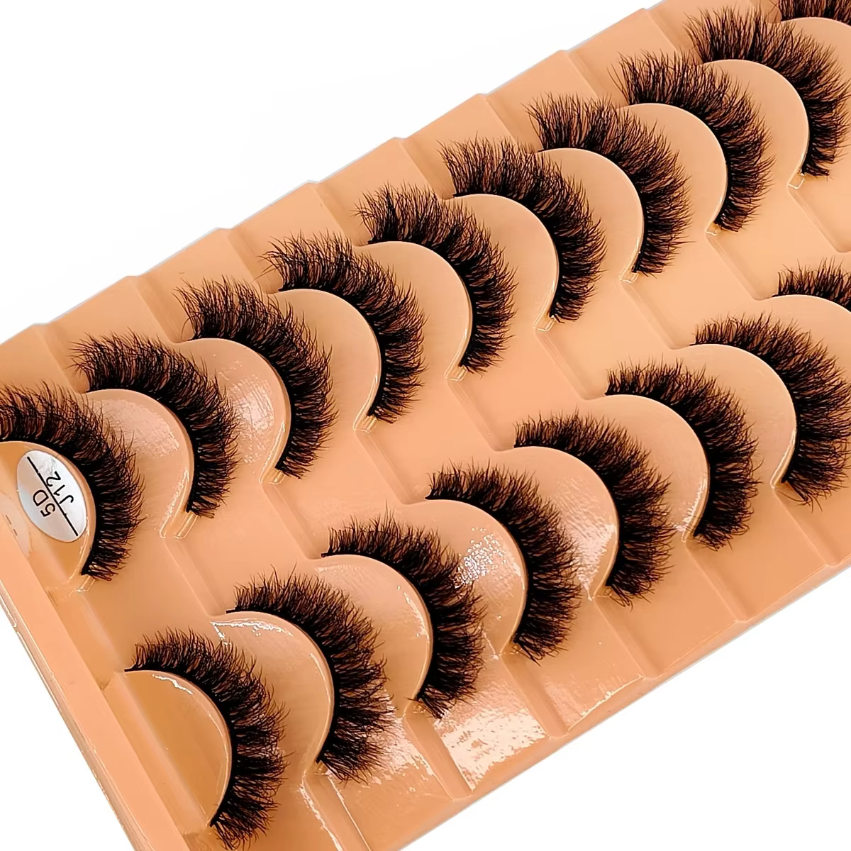 AMSDCN 10 paires de faux cils en vison synthétique faits à la main