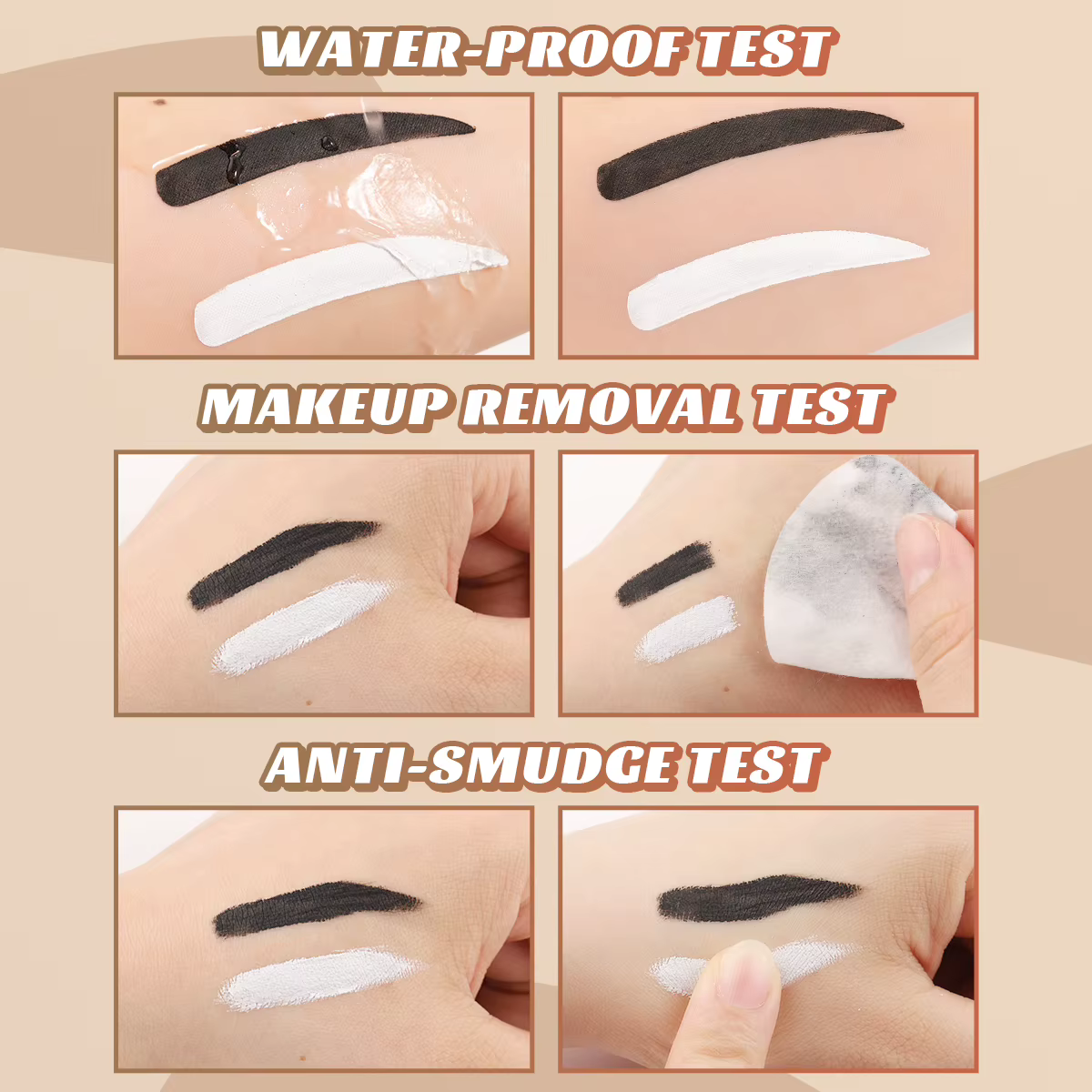 IMAGIC – crème Eyeliner noire professionnelle 3 couleurs