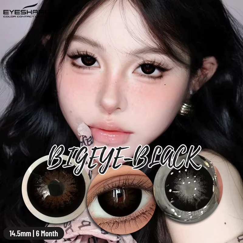 EYESHARE 1 paire de nouveaux élèves colorés maquillage couleur noire lentilles de Contact beauté femmes