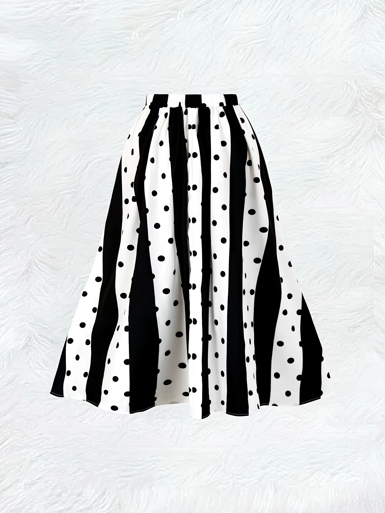 Jupe midi plissée évasée taille haute pour femme, idéale pour les vacances d'été, tenue décontractée ou de bureau, avec taille élastique