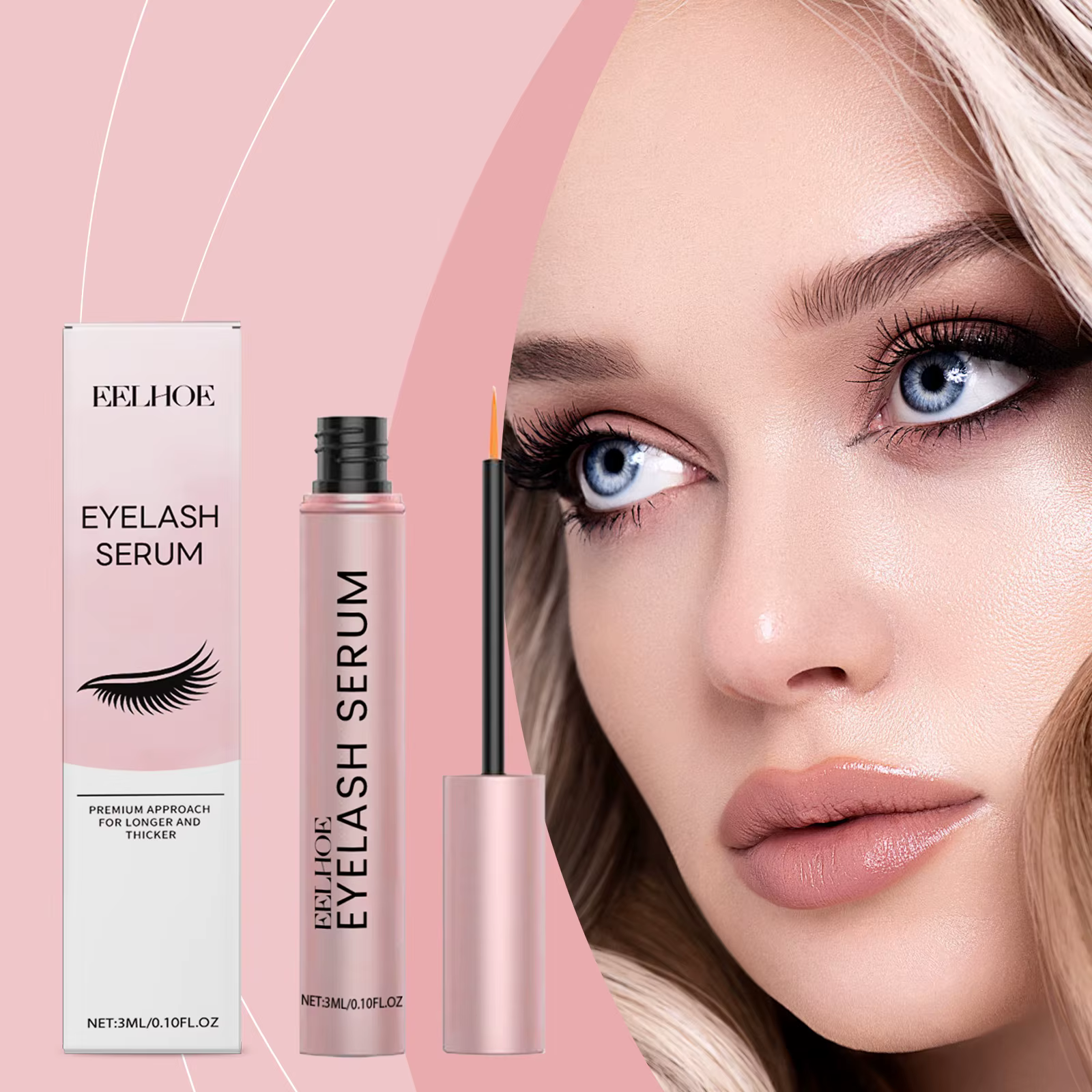 EELHOE Mascara hydratant Essence allonger les cils favoriser la croissance