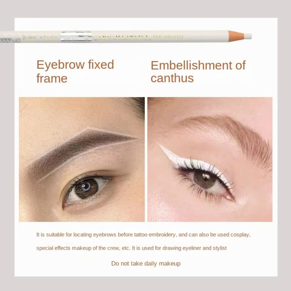 Crayon de microblading imperméable à l'eau, outil de maquillage pour les yeux