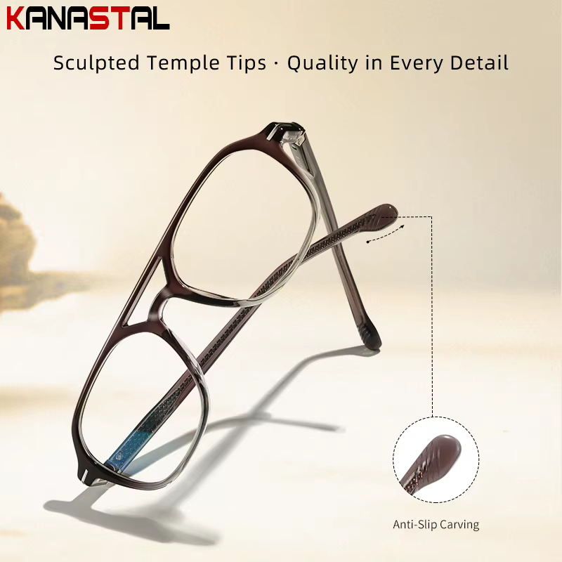 Lunettes de lecture anti-lumière bleue avec verres optiques CR39, montures en acétate pour hommes et femmes, lunettes de vue pour myopie, lunettes d'ordinateur