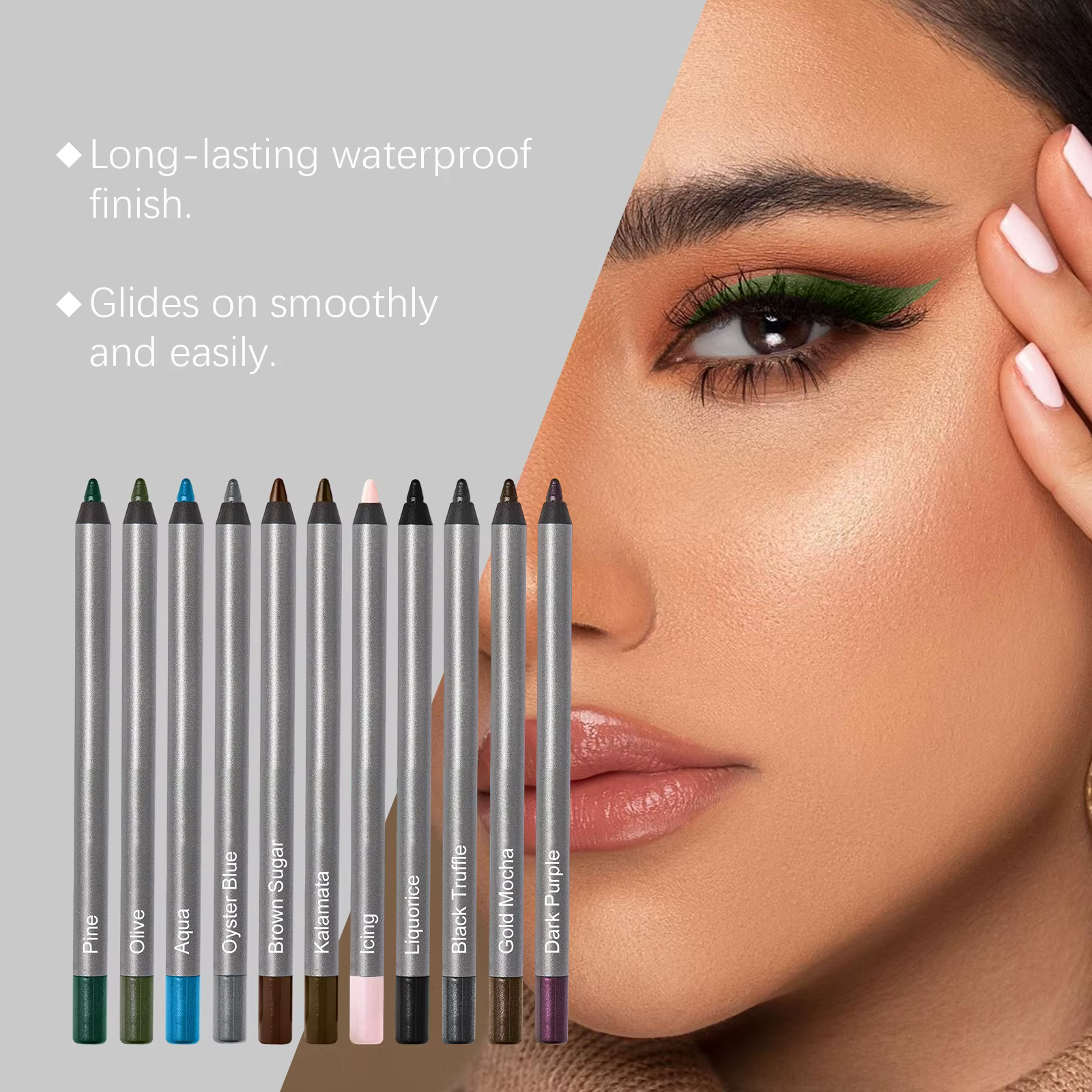 Zephoco crayon Eyeliner imperméable lisse résistant aux taches
