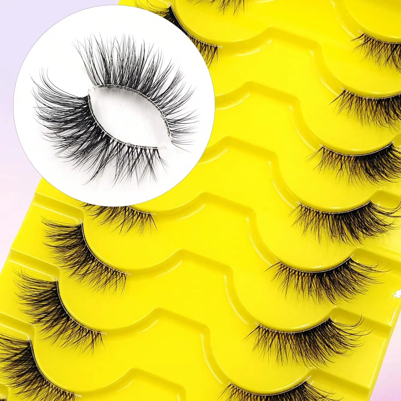 10 paires de faux cils élégants