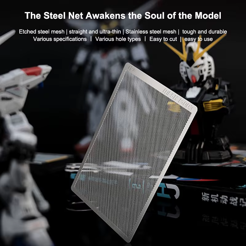 Maille tissée universelle (rondes, droites ou losangées) pour la photogravure, cellule de maille de radiateur pour la modélisation et l'outil de détaillage par photogravure