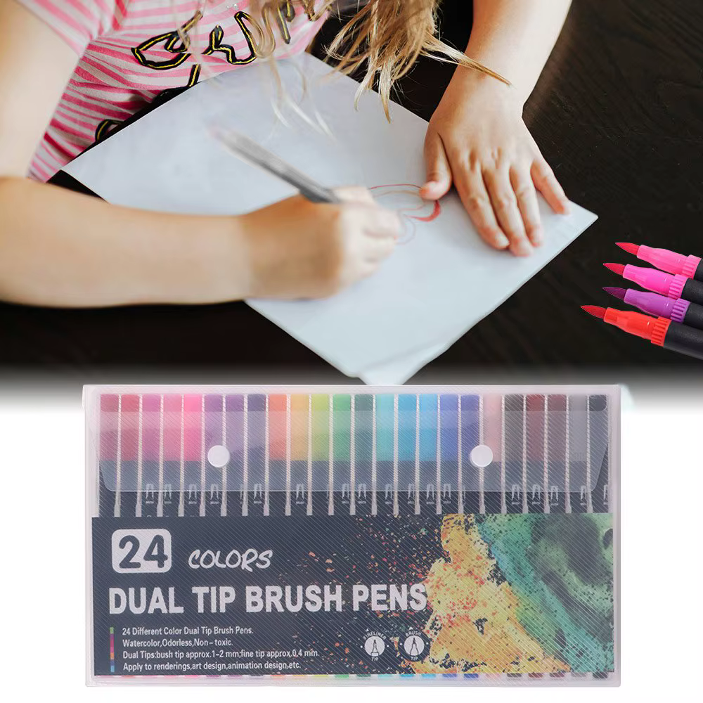 Livre de coloriage et d'activités créatives pour enfants : Peinture par numéros éducative, DIY, double face, crayons aquarelle