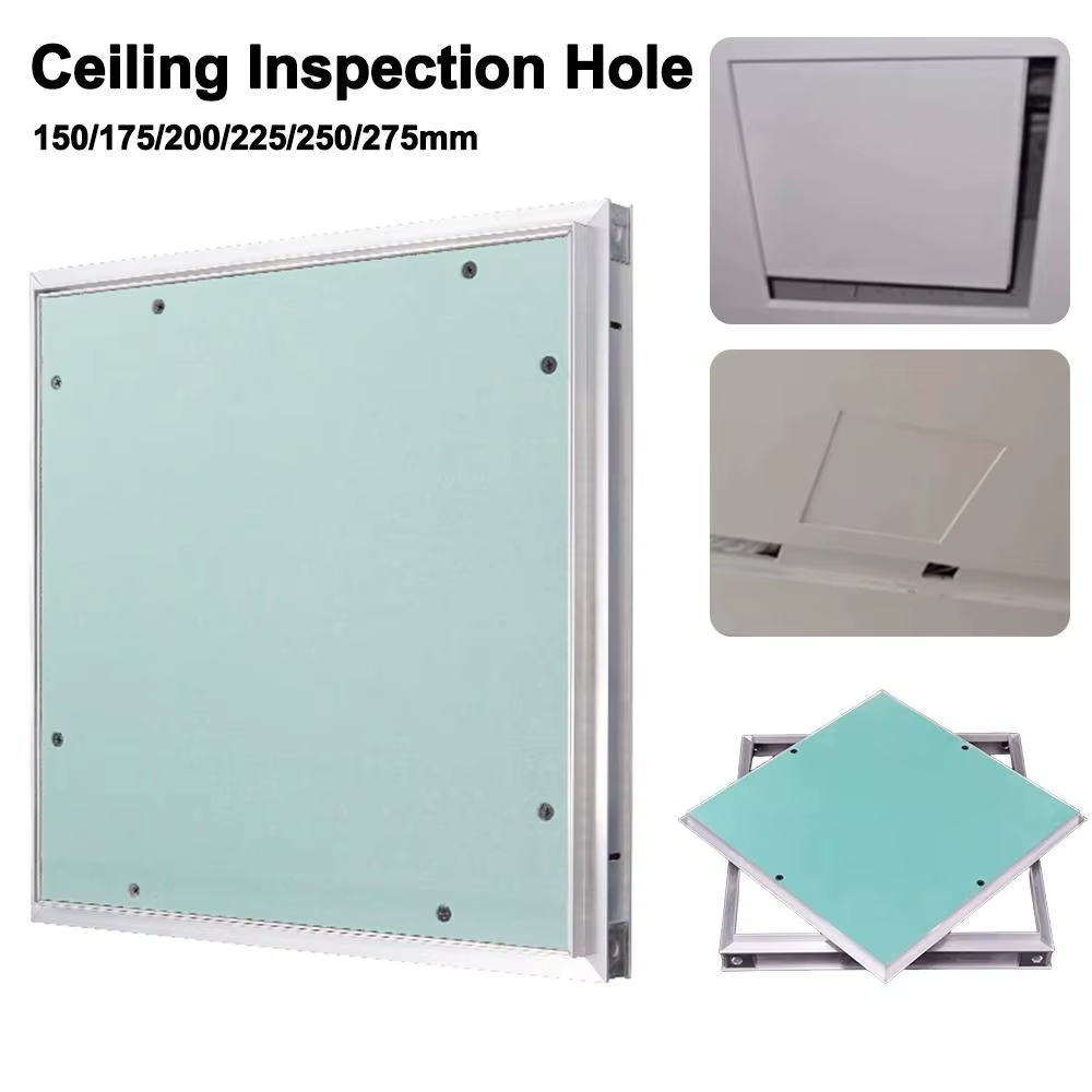 Plaque d'accès en alliage d'aluminium pour panneau de ciment, invisible, anti-corrosion, porte d'inspection, trou d'inspection de plafond résistant à l'humidité