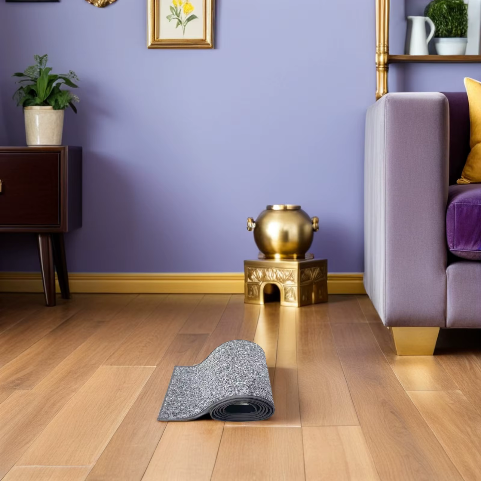 Tapis antidérapant en feutre pour roue d'exercice pour chat, coussin pour base de roue de course, réduit le bruit, protège les sols, remplacement idéal pour les chats