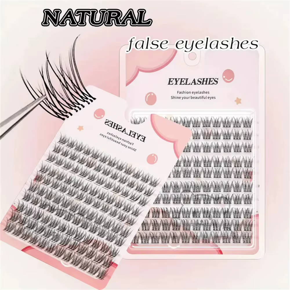 120 faux cils, style dessin animé