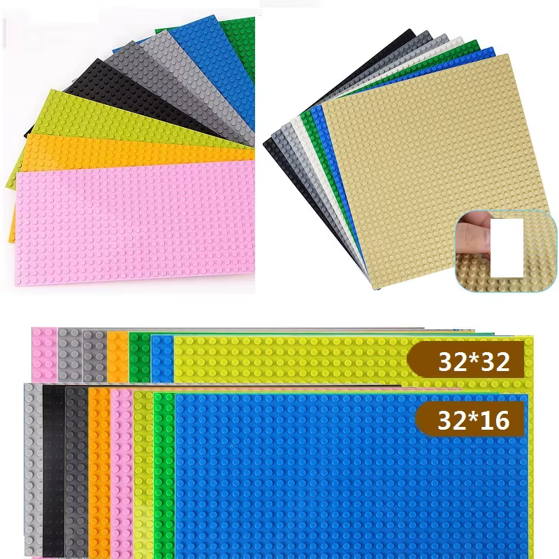 Plaque de base pour blocs de construction 32*32 16x32 points, double face, briques classiques, accessoires de briques classiques DIY, jouets pour enfants