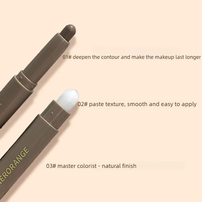 Stick de Contouring 3D Gris avec Pinceau pour Ombre de Nez