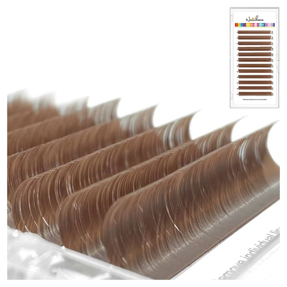 Cils en vison couleur caramel 0.07 C/D Curl