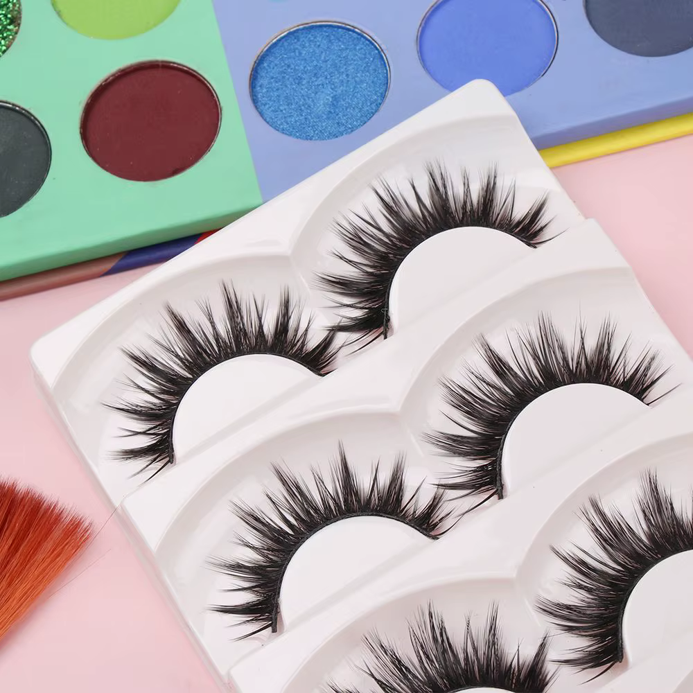 5 paires de faux cils naturels doux