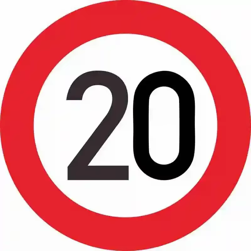 Autocollant de voiture personnalisable de haute qualité, Décoration de voiture avec indication de vitesse limite 10 20 30 40 50 60 70 80 90 Km/h, 35x35cm