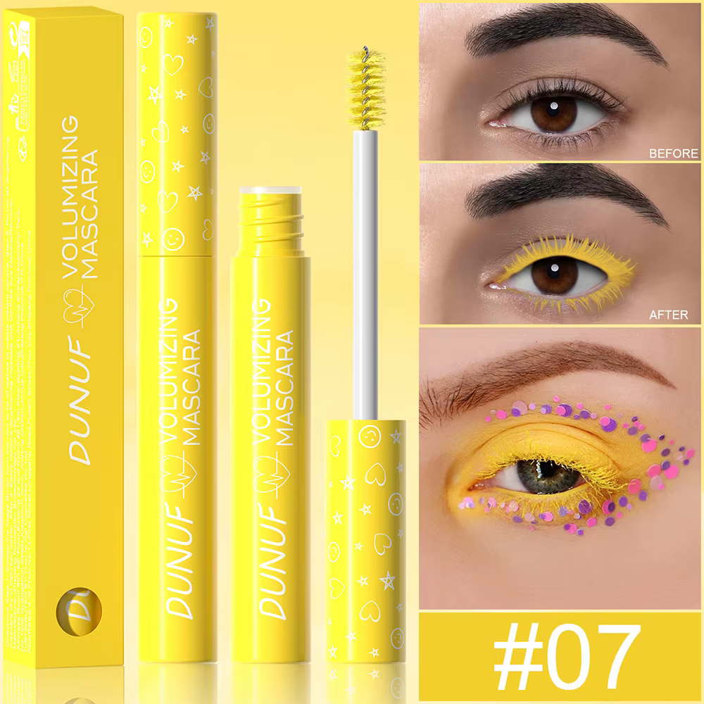 Mascara bouclé mince jaune