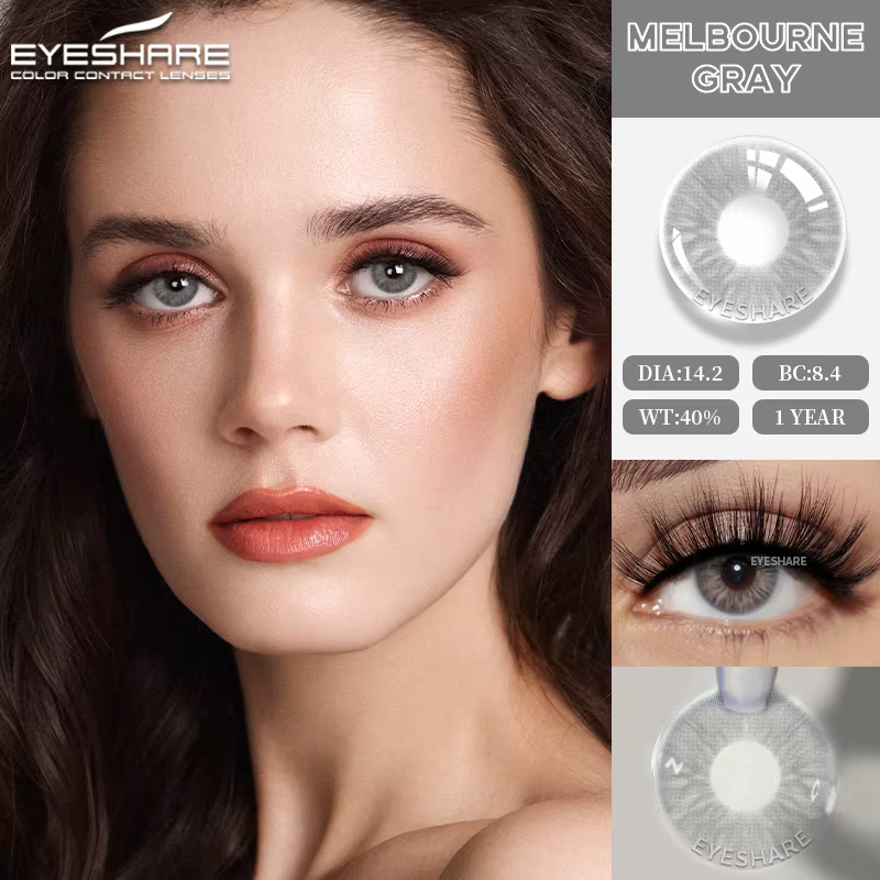 EYESHARE 1 paire de lentilles de contact de couleur naturelle belles pupilles