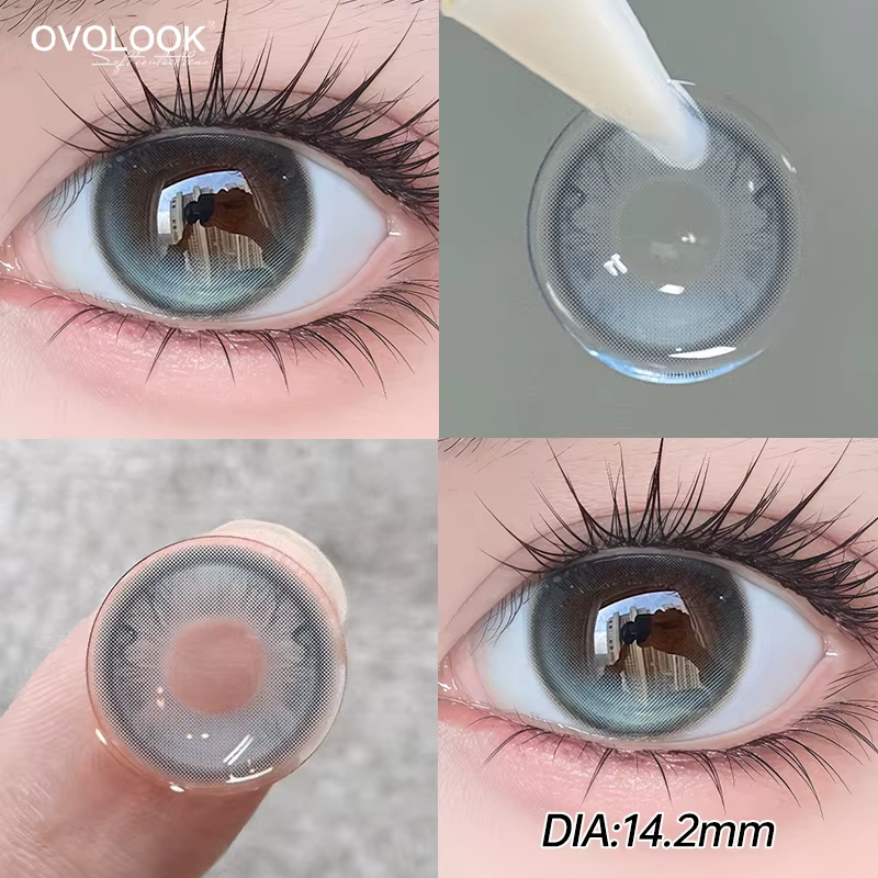 Lentilles de Contact bleues pour les yeux maquillage couleur élèves myopie