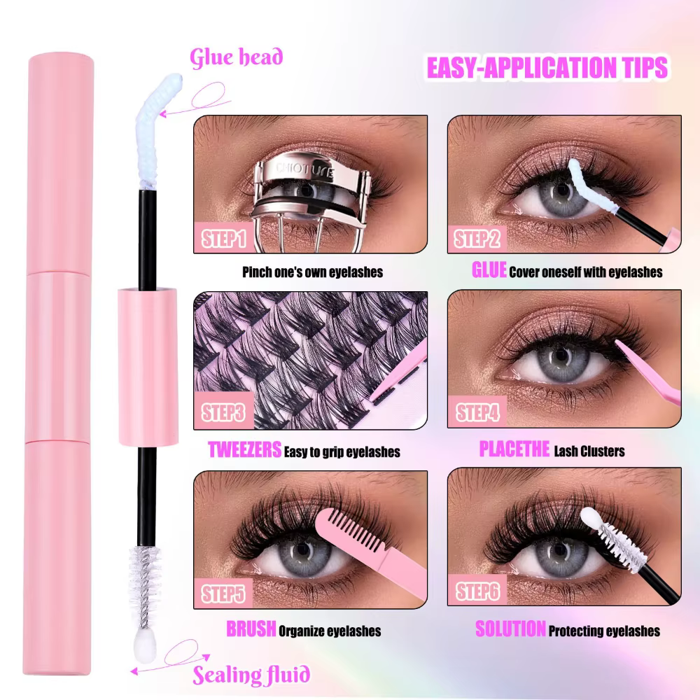 Colle faux cils 2 en 1
