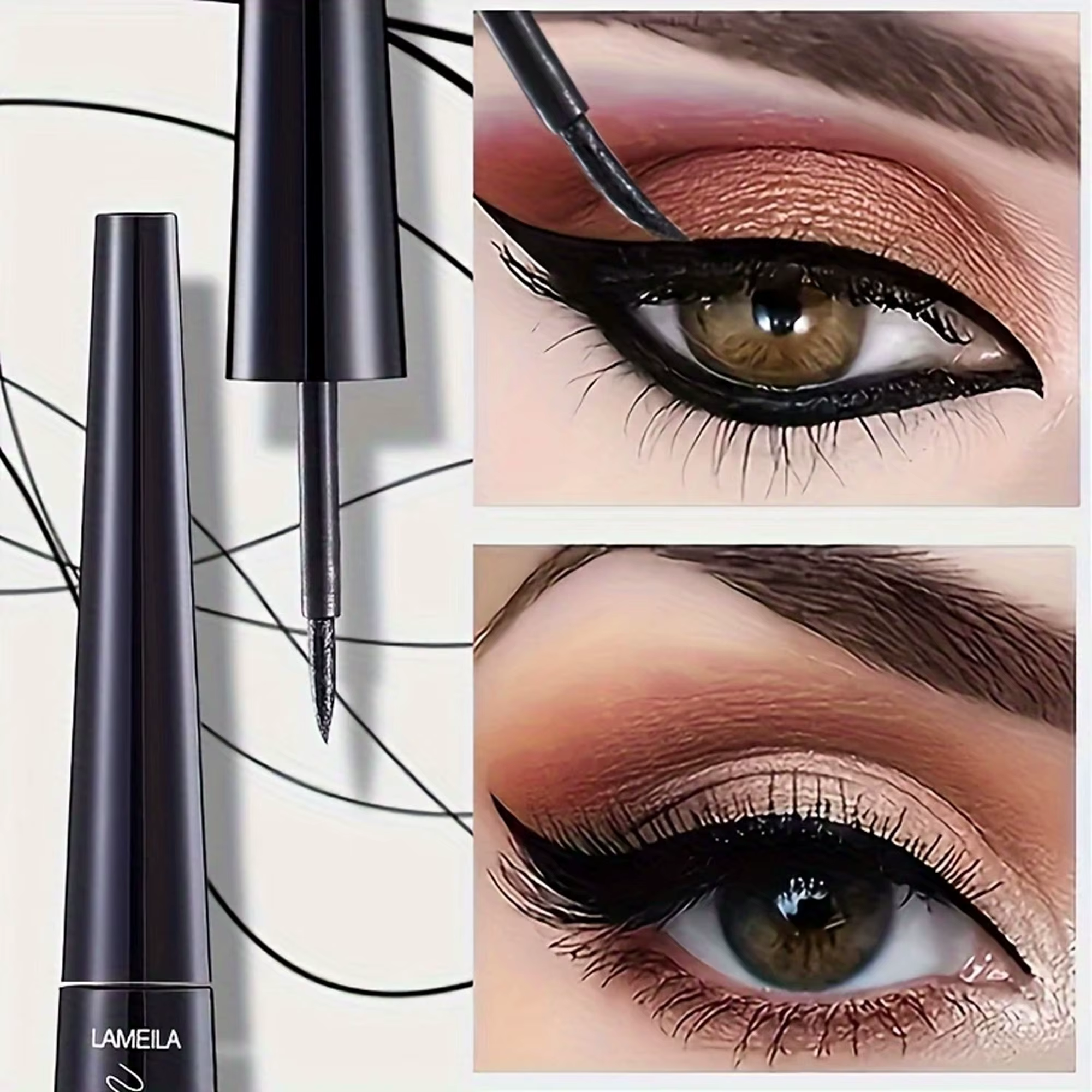 1 l'eye-liner mince est imperméable