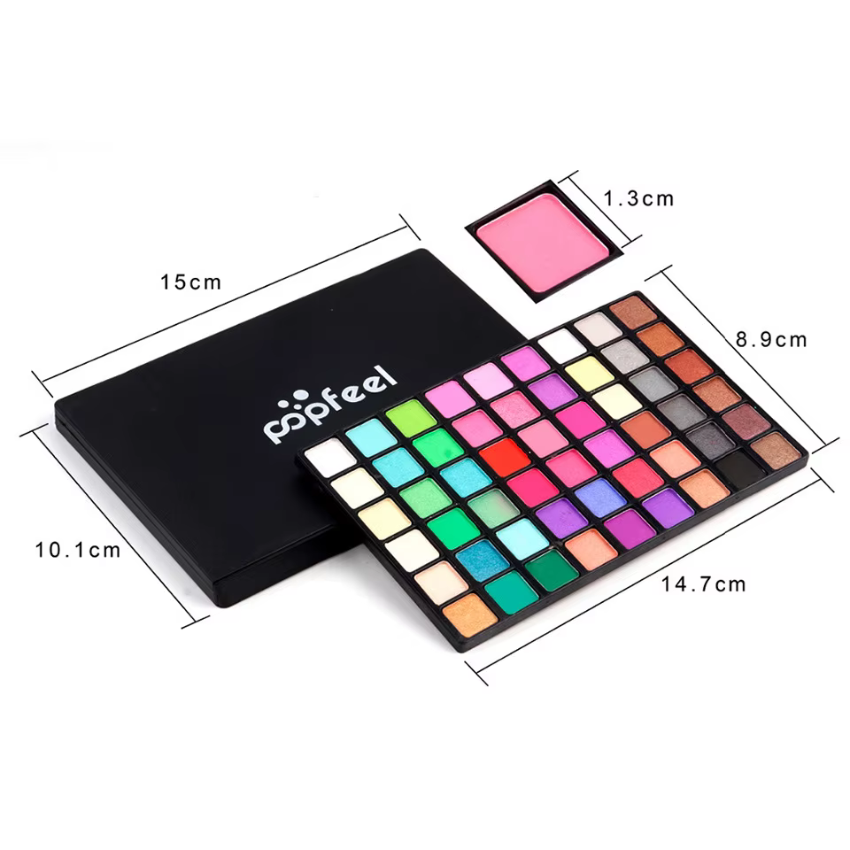 12 29 54 couleurs ombre à paupières mat fumé terre couleur maquillage imperméable paillettes miroitant nu fard