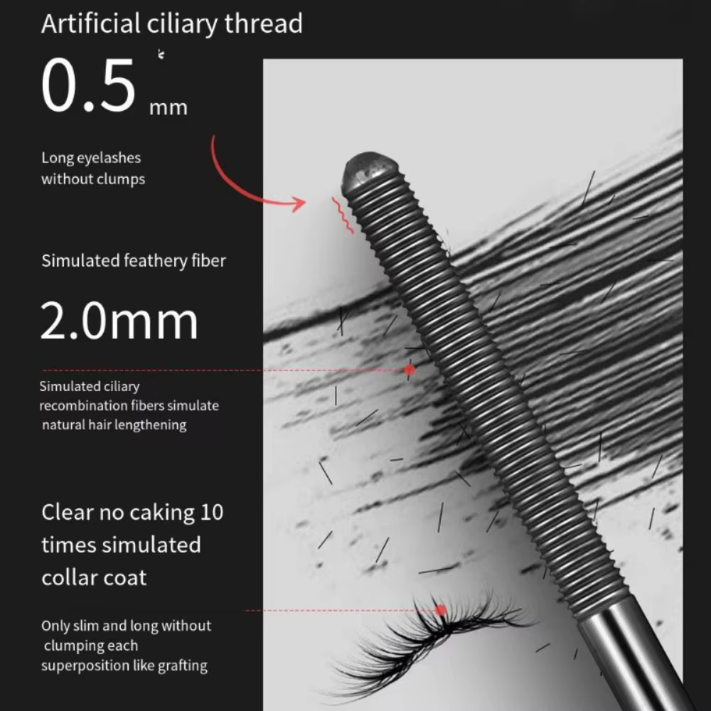 InjFiber-Apprêt à cils 3D noir naturel