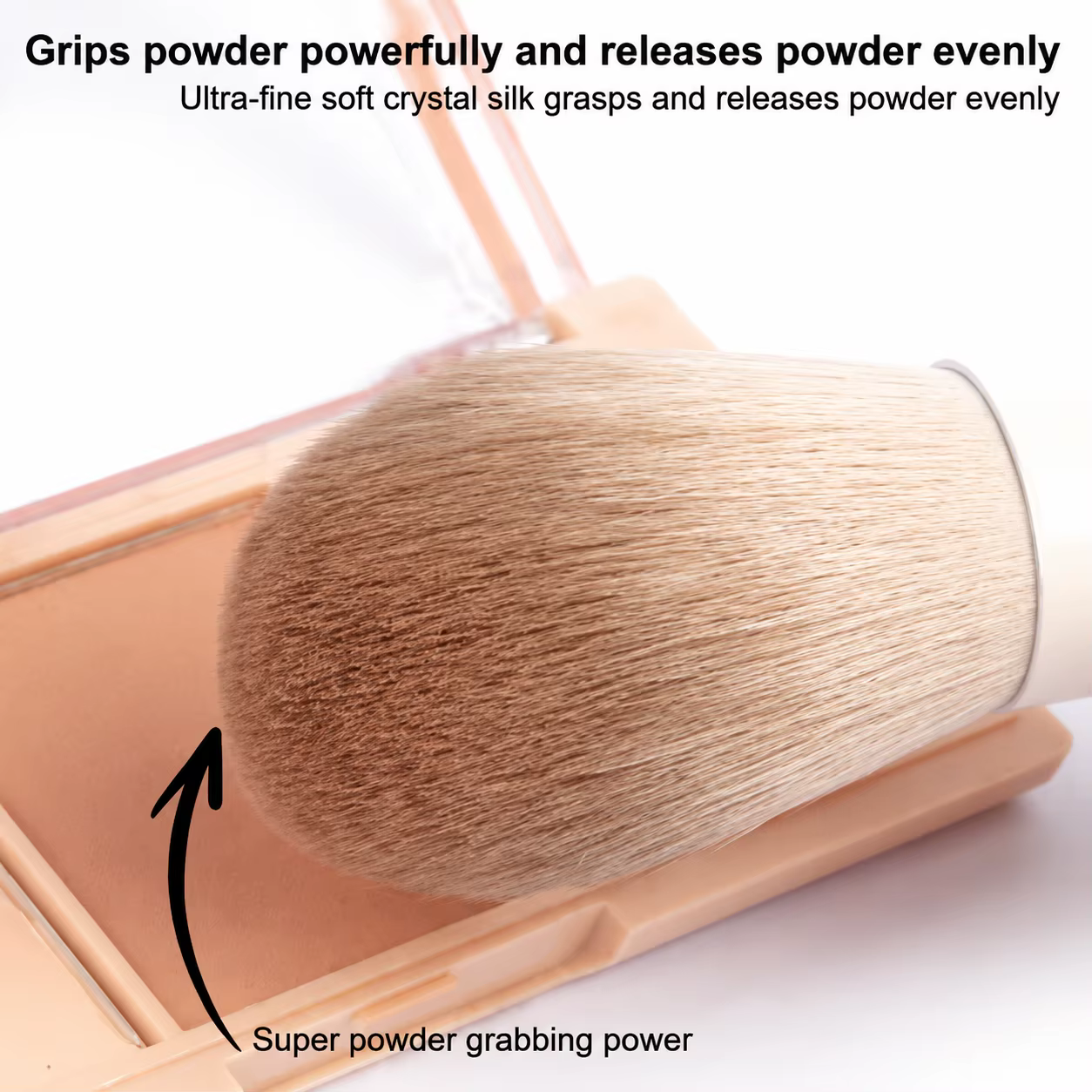 Ensemble de 10 pinceaux de maquillage pour débutants – Poudre