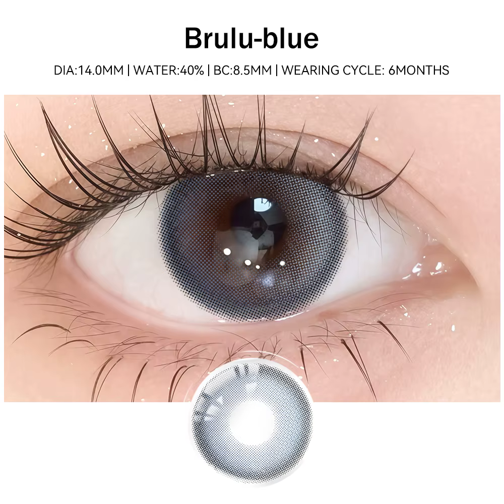 1Pair lentilles de Contact à motif spécial pour les yeux couleur beauté élèves Cosplay