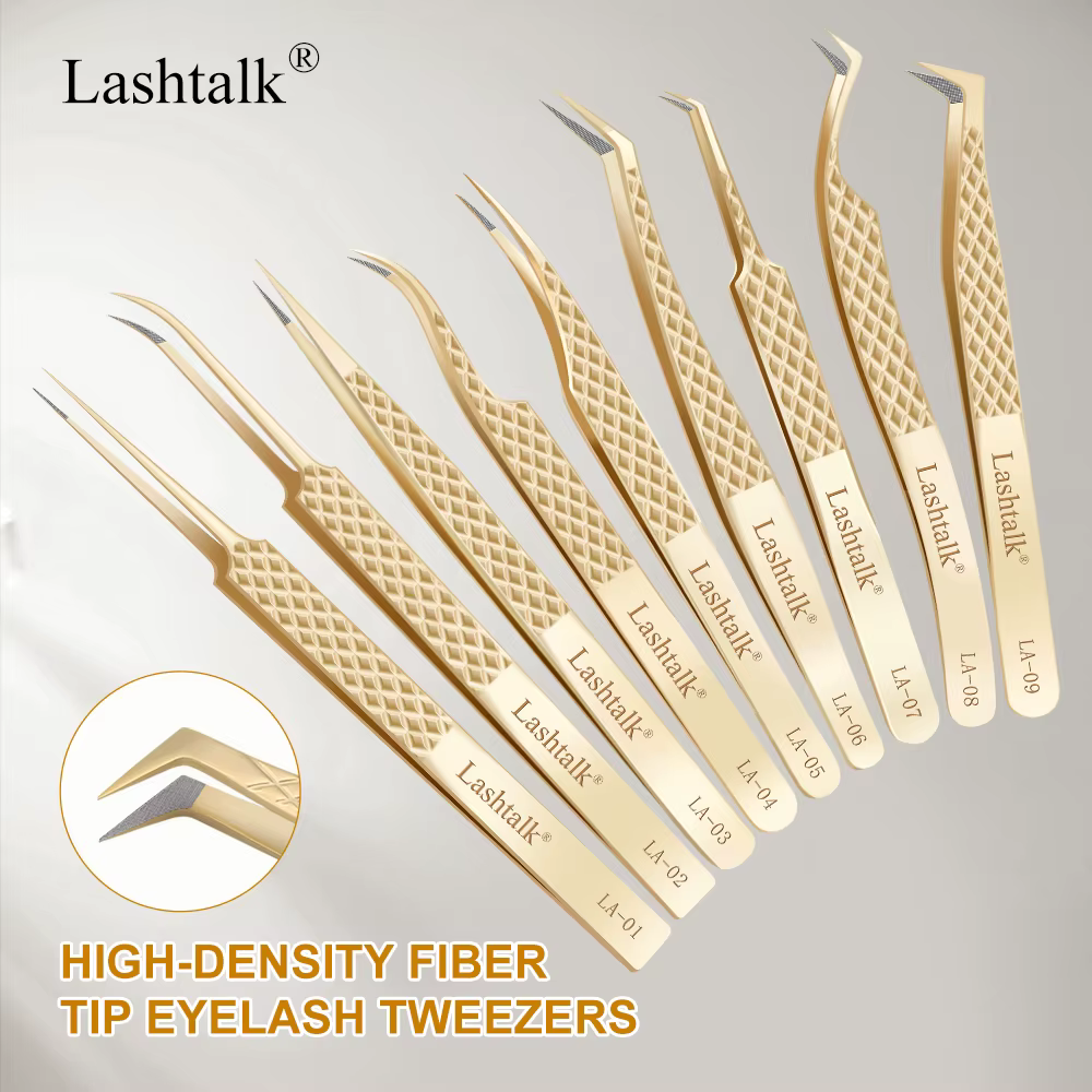 Lashtalk – pince à épiler à pointe de Fiber de précision
