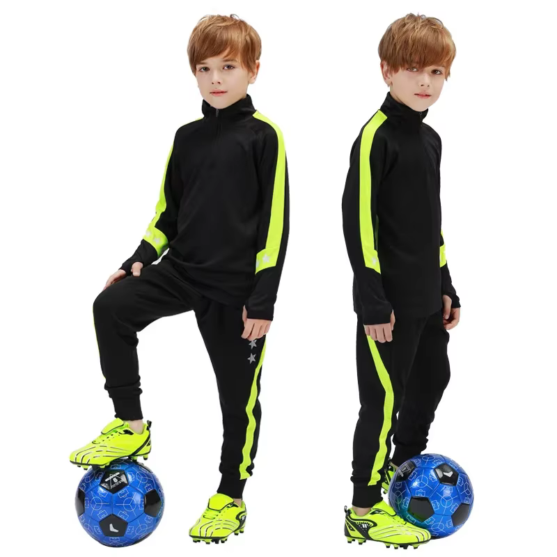Survêtement de Football pour garçons, polaire chaude, survêtement de Football pour enfants, vêtements d'entraînement, uniforme de Football pour enfants