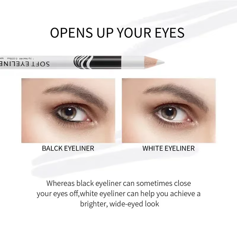 Eyeliner blanc, maquillage durable