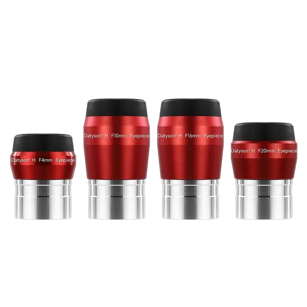 Kit d'oculaires de télescope 1,25 pouces, film vert FMC, pour l'observation planétaire et du ciel profond, 4 mm/10 mm/16 mm/20 mm