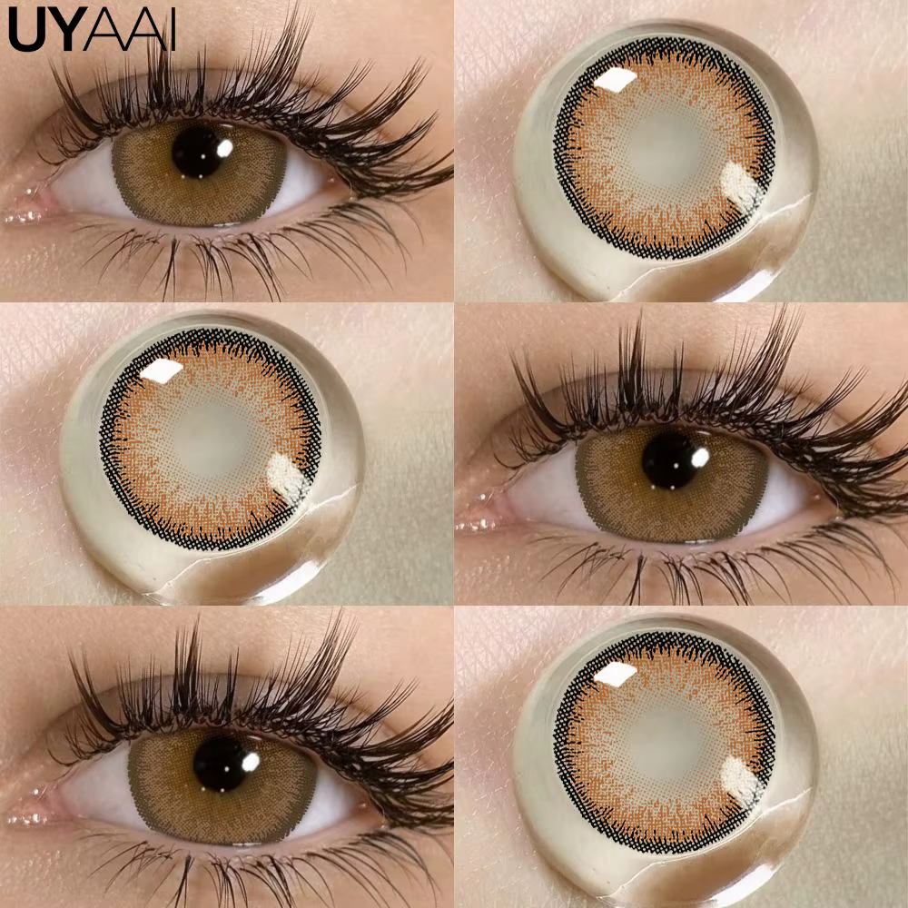 UYAAI NOUVEAU Lentilles de Contact Colorées Beauté Bleues Cosmétiques Maquillage des Yeux