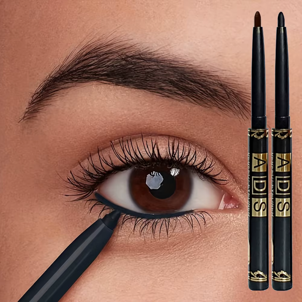 Crayons Eyeliner imperméables noirs et bruns