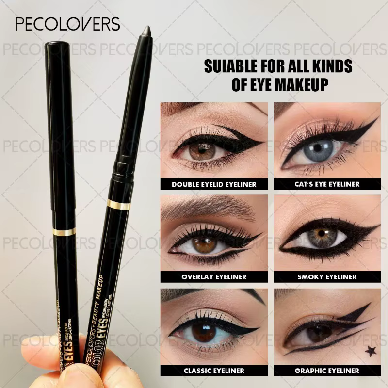 Eyeliner vert et noir, imperméable et résistant à la sueur