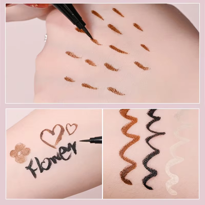 Stylo Eyeliner liquide en ver à soie couché