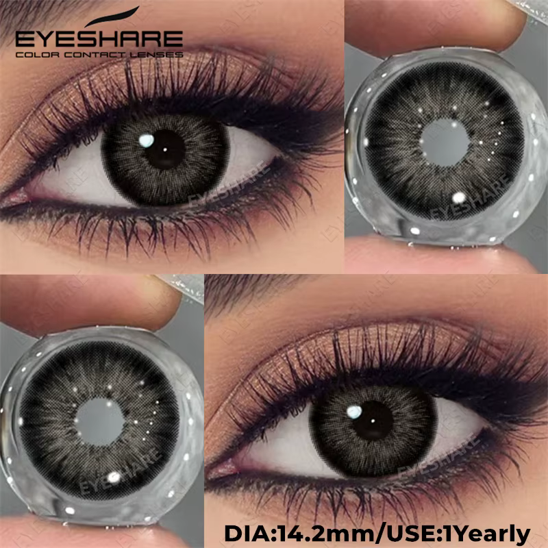 EYESHARE – lentilles noires à grands yeux